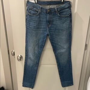 H&M Blue Skinny Jeans with Contrast Stitching